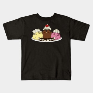 Penguinscoops - Banana Split Kids T-Shirt